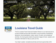 Tablet Screenshot of go-louisiana.com